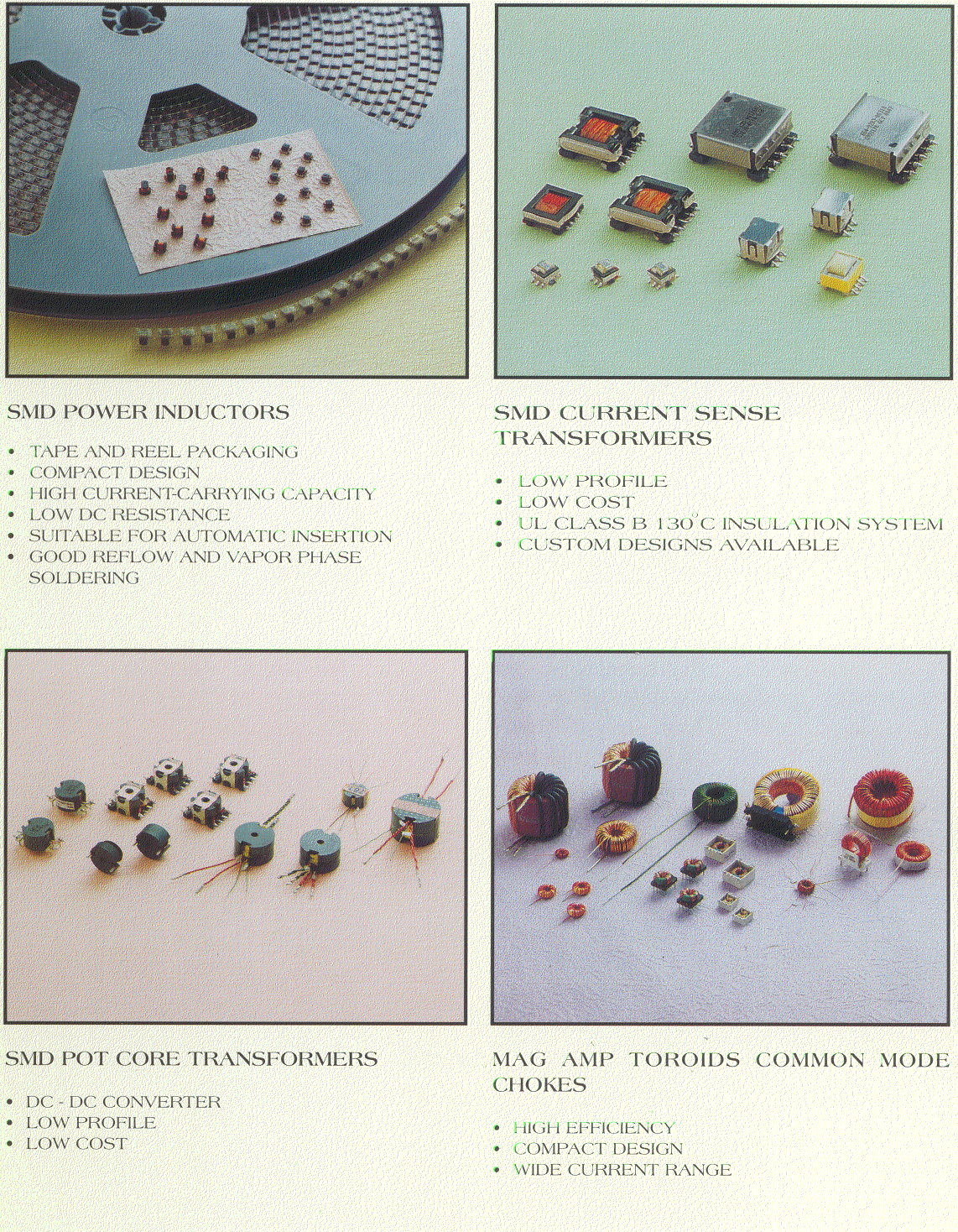 SMD type transformers